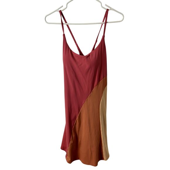 Everyday Cloudful Backless 2-in-1 Flare Activity Dress-Wannabe-Color Block XL - Picture 3 of 9